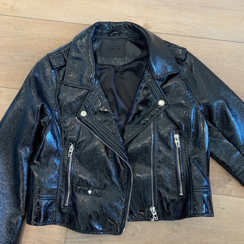BlankNYC Patent leather jacket
